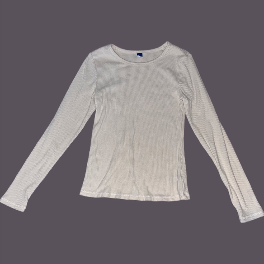 White Longsleeve, Y2K